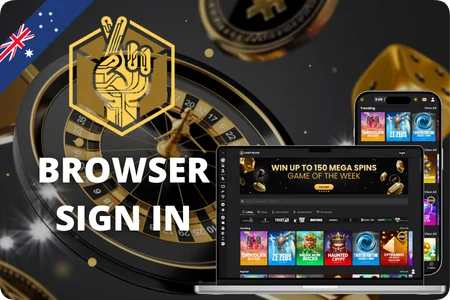 Lucky Block Casino login page on desktop browser