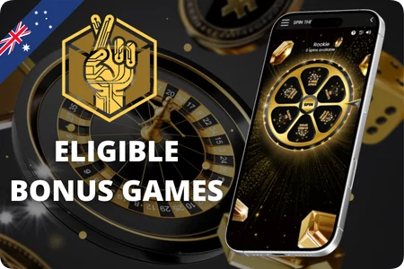 Lucky Block Casino bonus eligible pokies and game contribution rates for Australian players