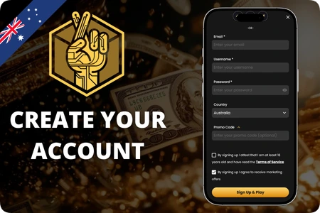 Lucky Block Casino account registration form for new players