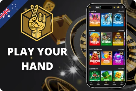 Lucky Block Casino table games on mobile app